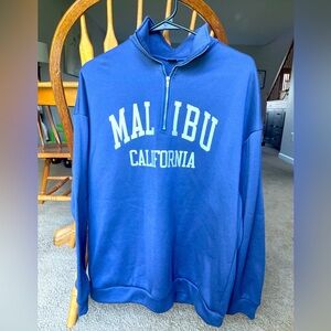 Purple, 1/4 zip light sweatshirt